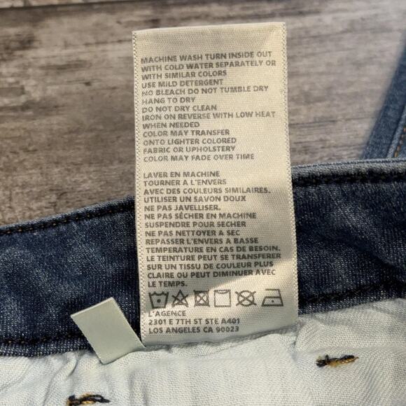 L'Agence Margot Jeans Womens 27 Blue High Rise Skinny Light Vintage Stretch NWT - Picture 6 of 11